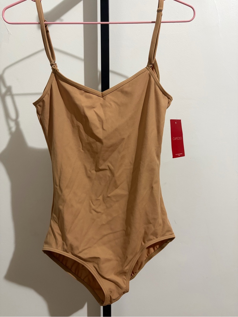 Capezio' Tan Dance Leotard with Adjustable Straps